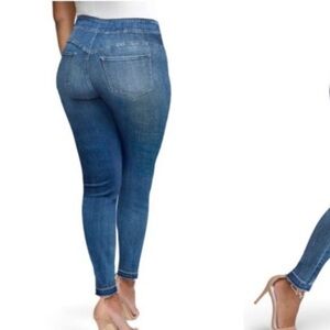 NYDJ CURVES 360 BY Not Your Daughters Jeans Release Hem Pull-On Jeans 8 Raw Hem